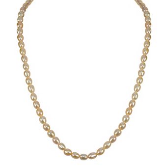 Gemistry Sterling Silver Freshwater Cultured Pearl Strand Necklace