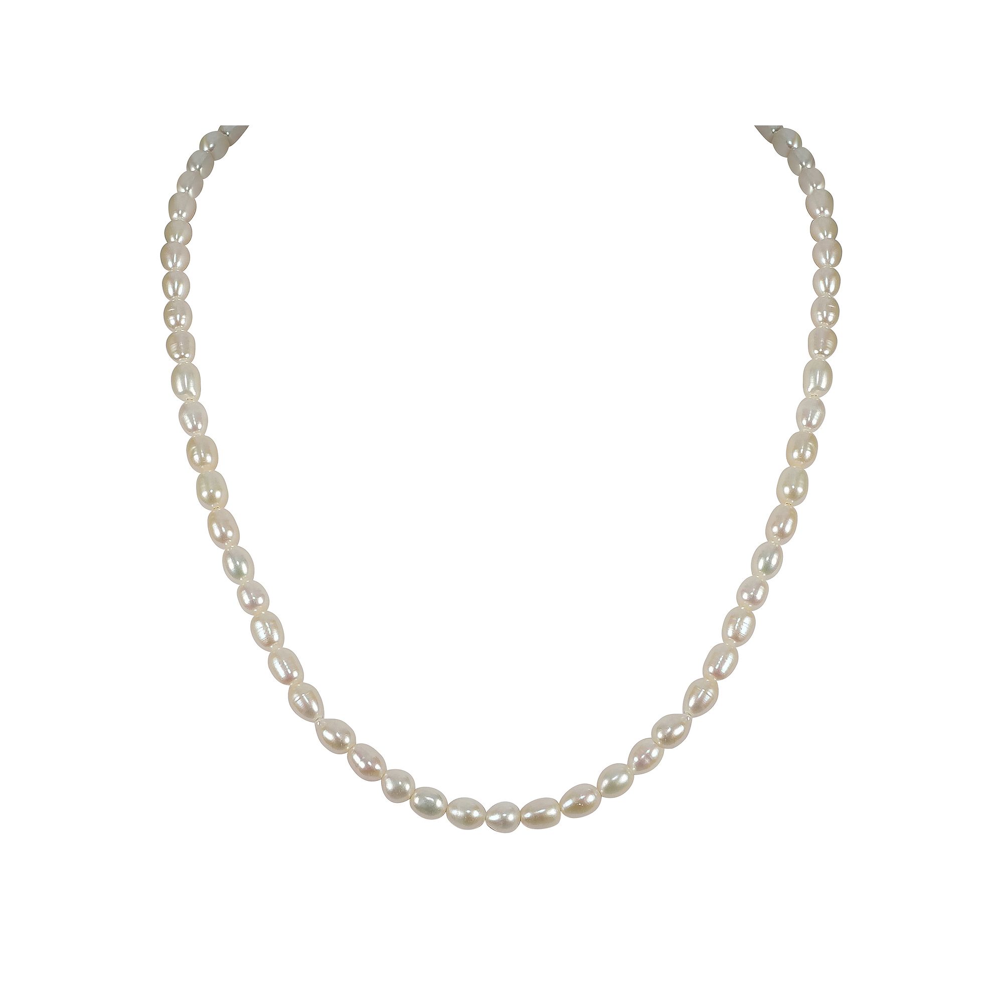 Gemistry Sterling Silver Freshwater Cultured Pearl Strand Necklace, Women
