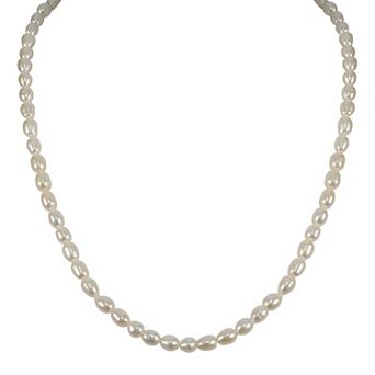 Gemistry Sterling Silver Freshwater Cultured Pearl Strand Necklace