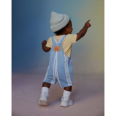 Baby Boys Levi's® Striped T-shirt and Jean Shortalls Set