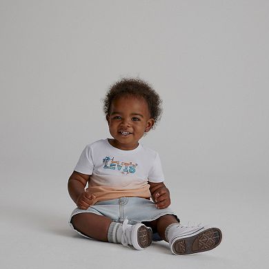 Baby Boys Levi's® Beach Logo Graphic Tee and Shorts Set