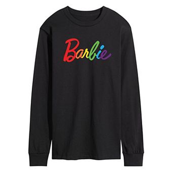 Men's Barbie Pride Logo Long Sleeve