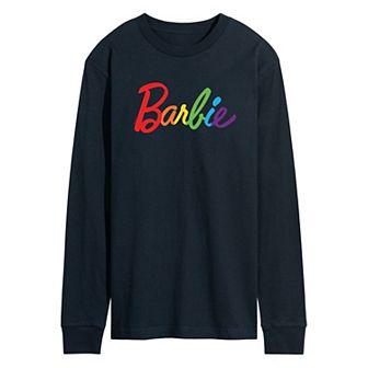 Men's Barbie Pride Logo Long Sleeve
