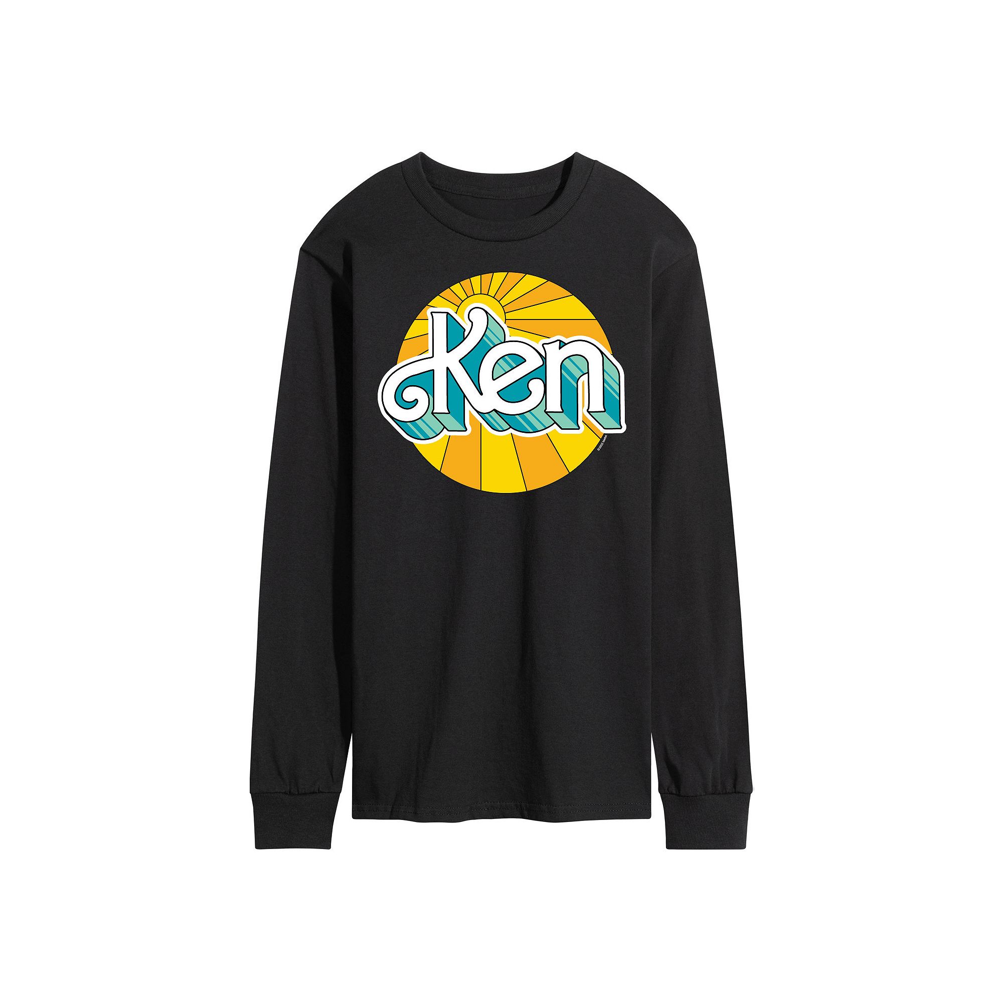 Mens Barbie Ken Sunburst Long Sleeve, Size: Small, Black