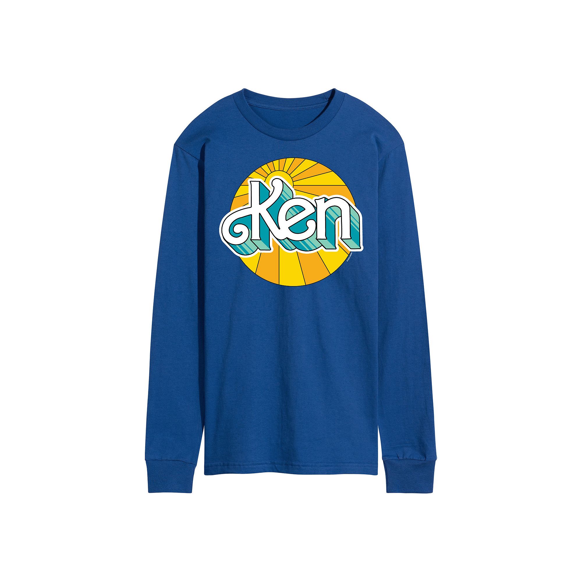 Mens Barbie Ken Sunburst Long Sleeve, Size: Small, Blue