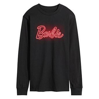 Men's Barbie Logo Red Glow Long Sleeve