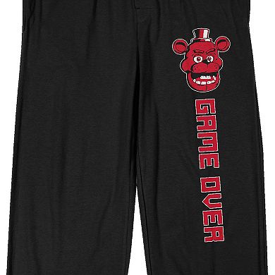 Men's Five Nights At Freddy's Game Over Pajama Pants