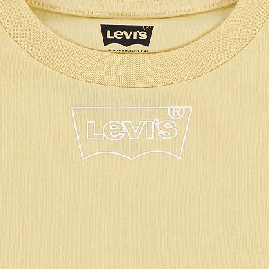 Toddler Boys Levi's® Graphic Tee and Striped Jean Shortalls Set