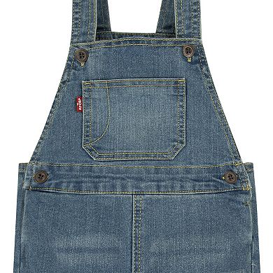 Toddler Boys Levi's® Color Blocked Logo Graphic Tee and Jean Shortalls Set