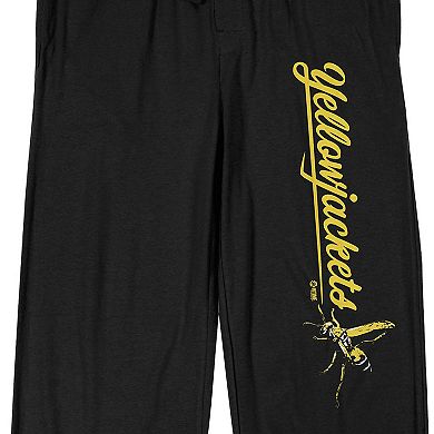 Men's Yellowjackets Title Logo with Bee Pajama Pants