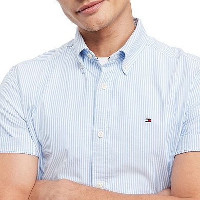 Men's Tommy Hilfiger Stretch Short Sleeve Oxford Button-Down Shirt