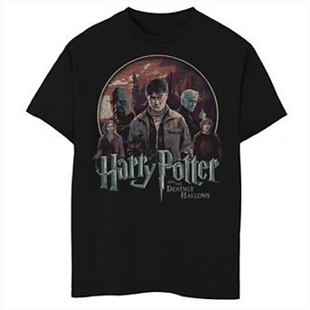 Boys Husky Harry Potter And The Deathly Hallows Group Shot Graphic Tee