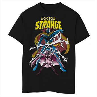 Boys Husky Marvel Dr. Strange Powers Retro Draw Graphic Tee