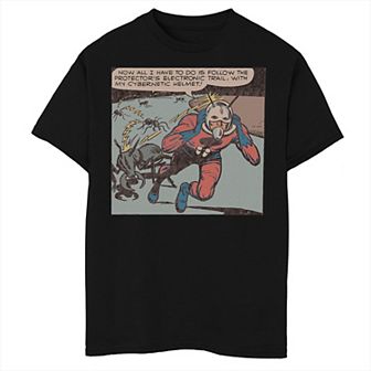 Boys Husky Marvel Ant-Man Retro Cybernetic Helmet Graphic Tee