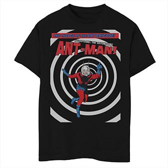 Boys Husky Marvel Ant-Man Running Circle Retro Comics Graphic Tee