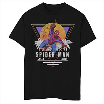 Boys Husky Marvel Tropical Spiderman Graphic Tee