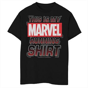 Boys 8-20 This Is My Marvel Running Shirt Graphic Tee