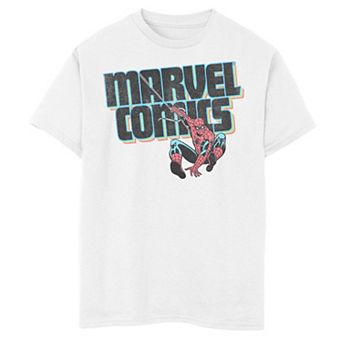 Boys 8-20 Marvel Comics Spider-Man Classic Web Sling Logo Graphic Tee