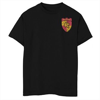 Boys Husky Harry Potter Gryffindor Crest Left Chest Graphic Tee