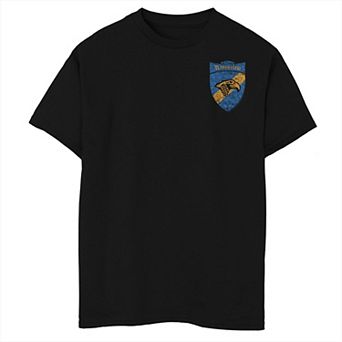 Boys Husky Harry Potter Ravenclaw Shield Left Chest Graphic Tee