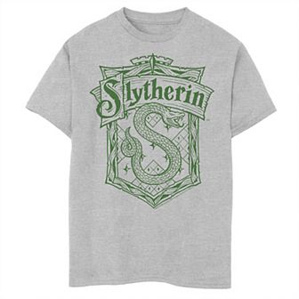 Boys Husky Harry Potter Slytherin Detailed Crest Graphic Tee