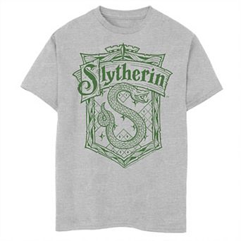 Boys Husky Harry Potter Slytherin Detailed Crest Graphic Tee