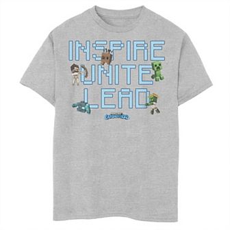 Boys 8-20 Minecraft Legends Inspire Unite Lead Husky Tee