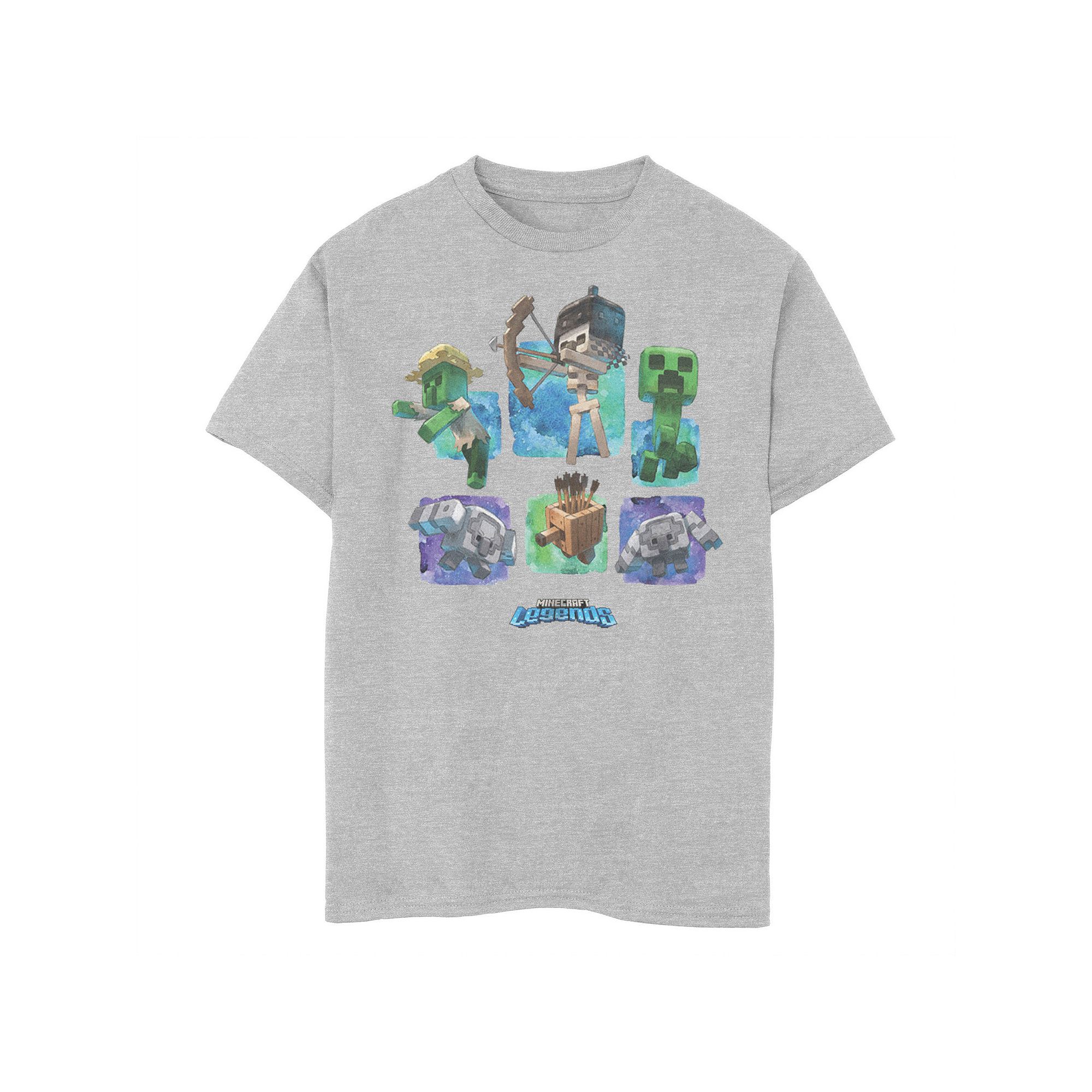 Boys 8-20 Minecraft Legends Watercolor Characters Husky Tee, Boys, Size: S