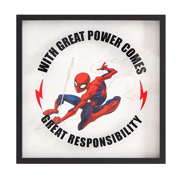Idea Nuova Spidey and His Amazing Friends 4 Pack Square Canvas Wall Art Set, 11x11 Each for Bedroom