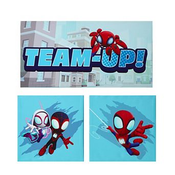 Idea Nuova Marvel's Spidey and His Amazing Friends 3 pc Canvas Wall Art Set