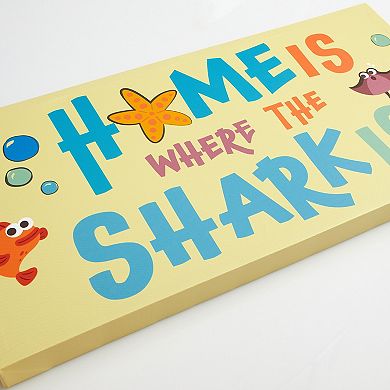 Idea Nuova Nickelodeon 3-Piece Baby Shark Canvas Wall Art Set