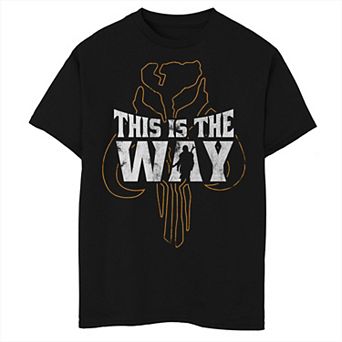 Boys Husky Star Wars The Mandalorian This Is The Way Mythosaur Overlay Graphic Tee