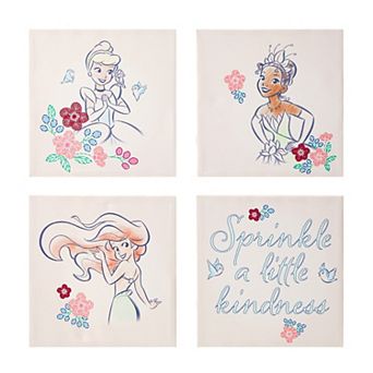 Disney Princess Idea Nuova Canvas Wall Art 4 pc Set