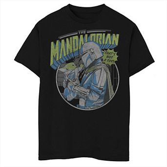 Boys Husky Star Wars The Mandalorian & The Child That's Not A Toy Graphic Tee