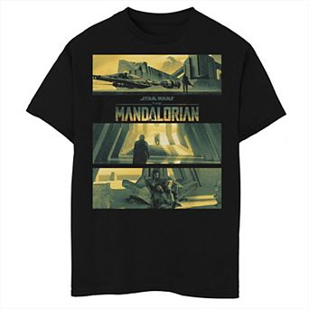Boys Husky Star Wars The Mandalorian Castle & Throne Graphic Tee
