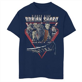 Boys Husky Star Wars The Mandalorian Pirate King Spaceship Graphic Tee