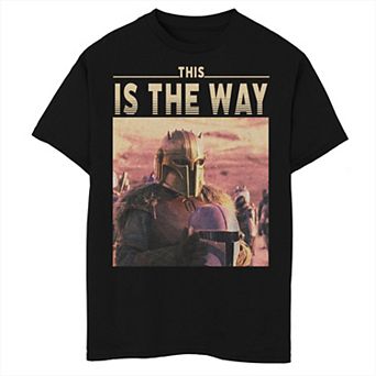 Boys Husky Star Wars The Mandalorian This Is The Way Graphic Tee