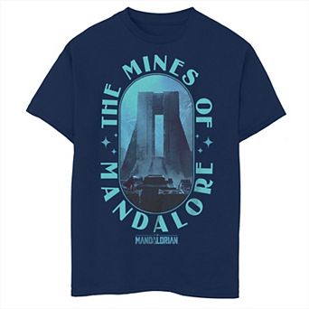 Boys Husky Star Wars The Mandalorian The Mines Of Mandalore Graphic Tee