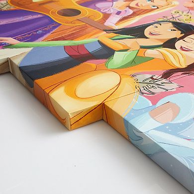 Disney Princess Idea Nuova Floral Canvas Wall Art 5-piece Set