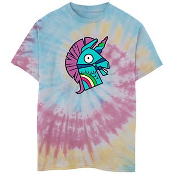 Boys 8-20 Fortnite Llama Bash Smile Tie Dye Graphic Tee
