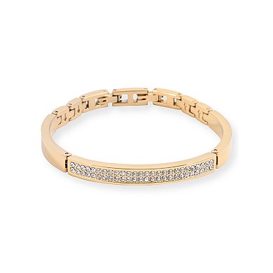 Elgin Women's Gold-Tone Crystal Accent Watch and Matching Bracelet Set - EG170031STKL