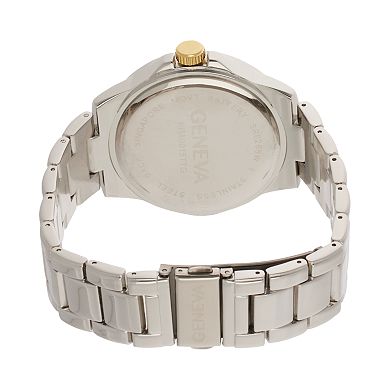 Geneva Men's Diamond Accent Two Tone Bracelet Watch - KHA0015TTG