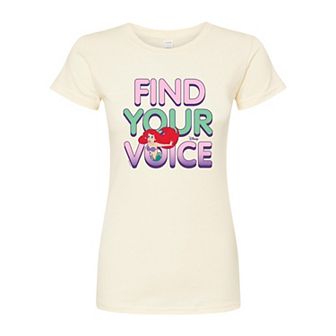 Juniors' Disney's The Little Mermaid Your Voice Fitted Tee