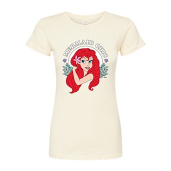Juniors' Disney's The Little Mermaid Chic Fitted Tee