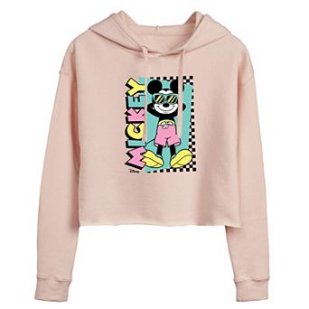 Disney's Mickey Mouse Juniors' Sunbathe Cropped Hoodie
