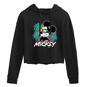 Disney's Mickey Mouse Juniors' Sunset Cropped Hoodie
