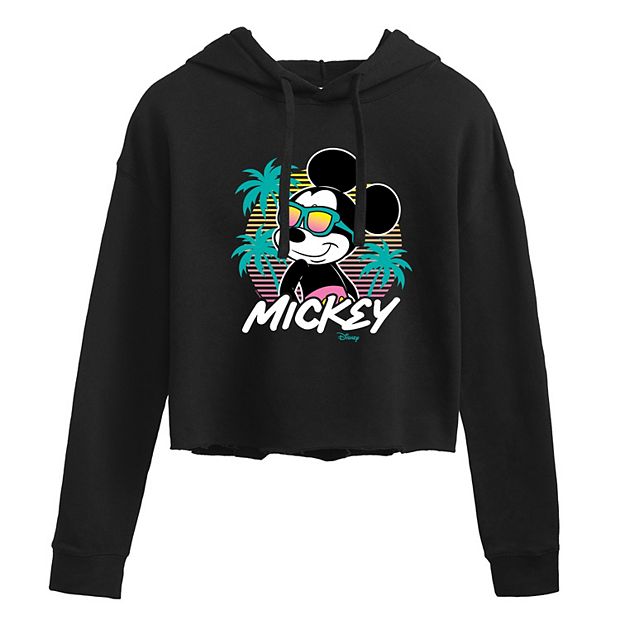 Mickey mouse cropped hoodie sale