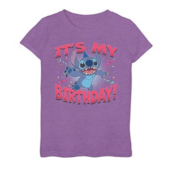 Disney's Lilo & Stitch Girls It's My Birthday Stitch Tee