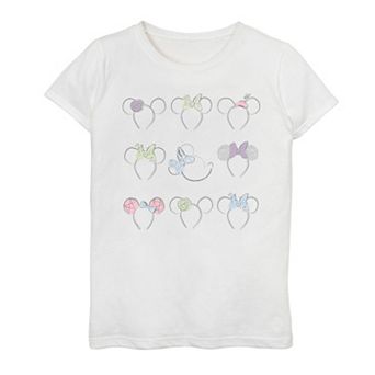 Disney's Minnie Mouse Girls Color Ears Headbands Tee