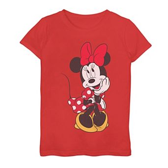 Disney's Minnie Mouse Girls Cute Red Dots Dress Tee